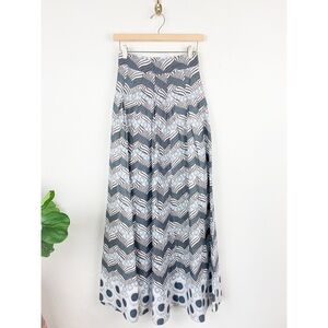 Francis + Benedict Handmade African Print Pleated Maxi Skirt Sz XS